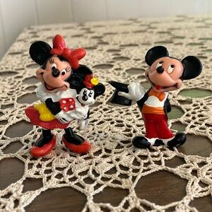 Disney Micky and Minnie Vintage Figures